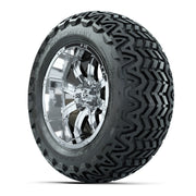 GTW Tempest Chrome Wheels with 23in Predator A-T Tires - 14  - 3/4 view