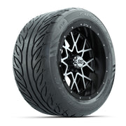 Set of (4) 14 in GTW Vortex Wheels with 255/45-R14 Fusion GTR Street Tires