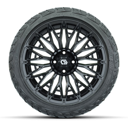 GTW Blur Gloss Black 16 in Wheels with 225/40-R16 Maverick Hybrid Tires – Full Set