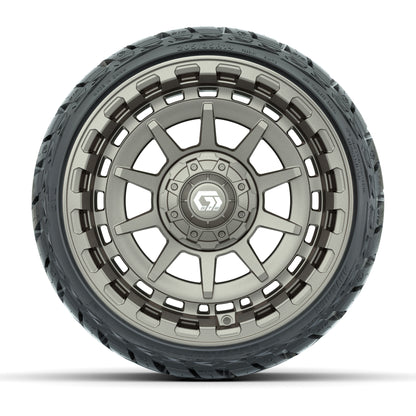 GTW Barricade Satin Bronze 14 in Wheels with 205/35-R14 Mave - front view