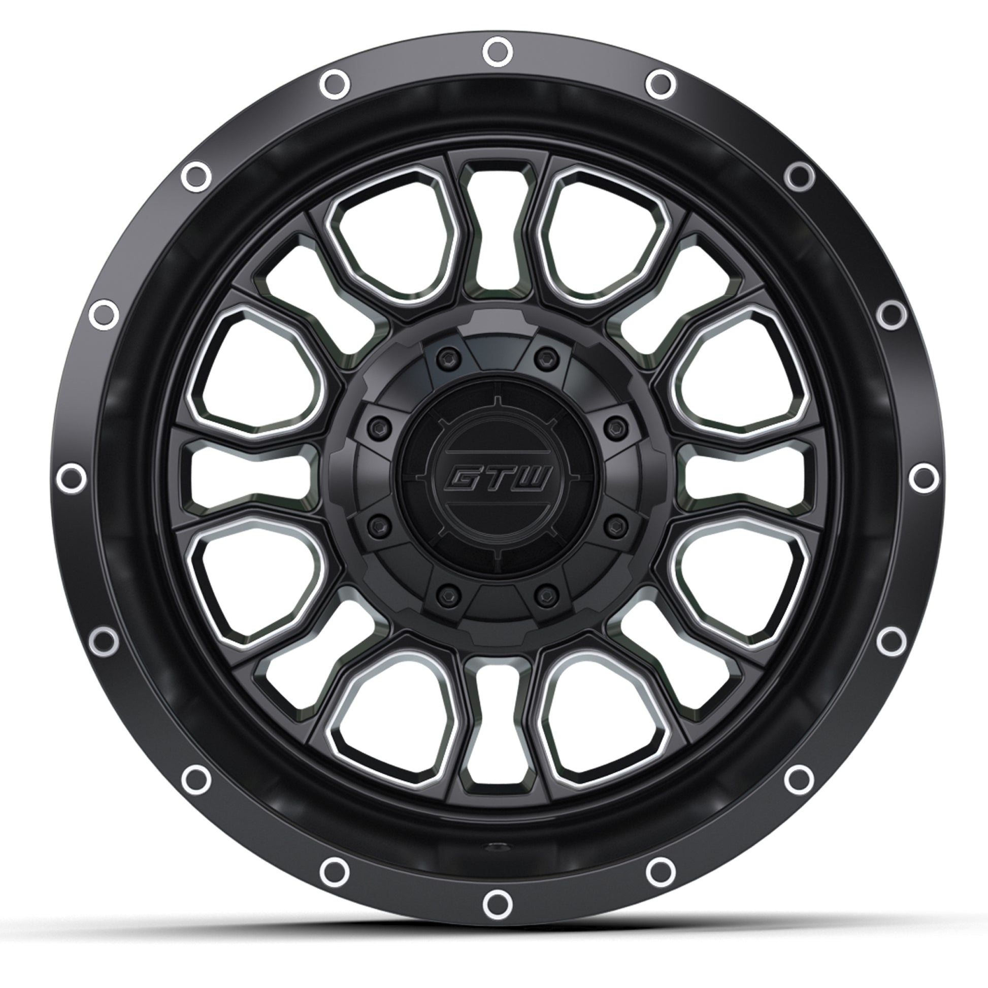 14" GTW Volt Black & Machined Wheel