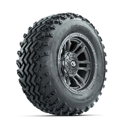 GTW® Shogun Gunmetal 12 in Wheels with 23X10.00-12 Rogue All-Terrain Tires – Full Set