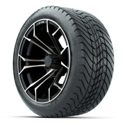 GTW Spyder Matte Black/Bronze 14 in Wheels with 225/30-14 Ma - 3/4 view