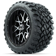 Set of (4) 14 in GTW Vortex Wheels with 23x10-14 GTW Nomad A - 3/4 view