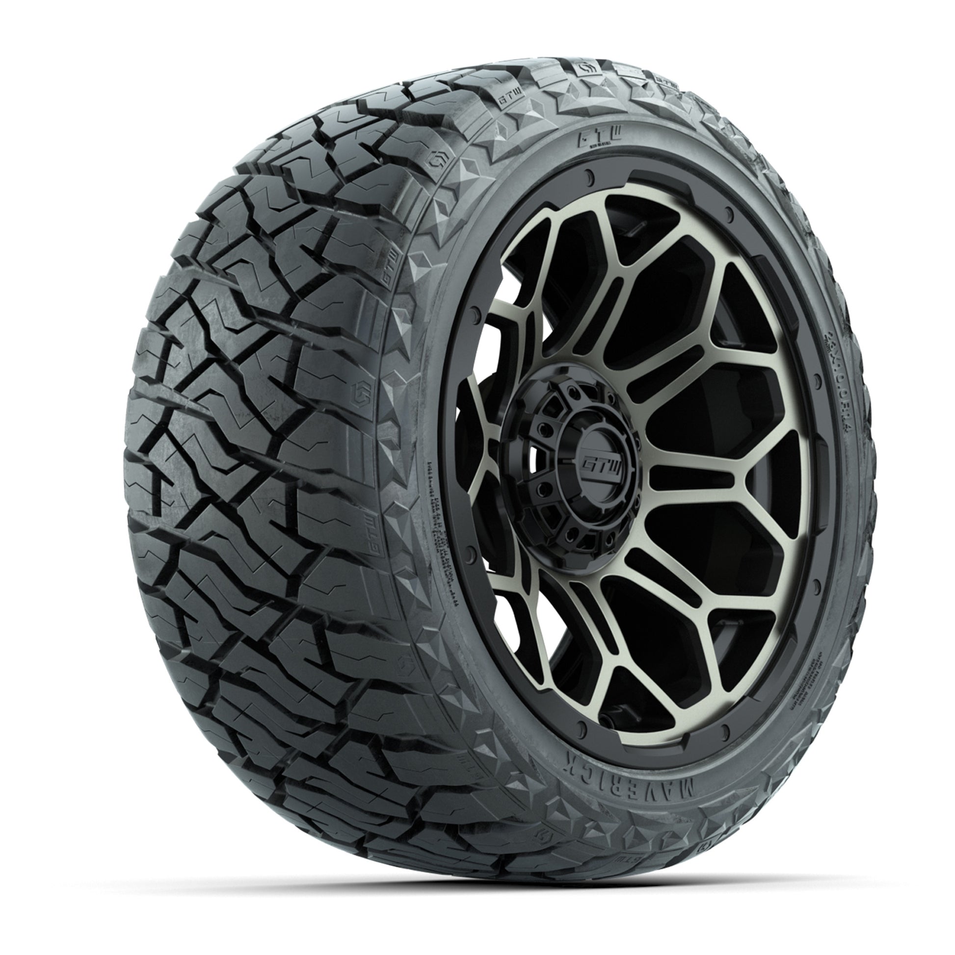 GTW Bravo Matte Bronze 14 in Wheels with 23x10.00-R14 Maverick All-Terrain Tires – Full Set