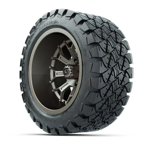 GTW Assault Matte Bronze 14 in Wheels with 22X10-14 Timberwolf All-Terrain Tires – Full Set