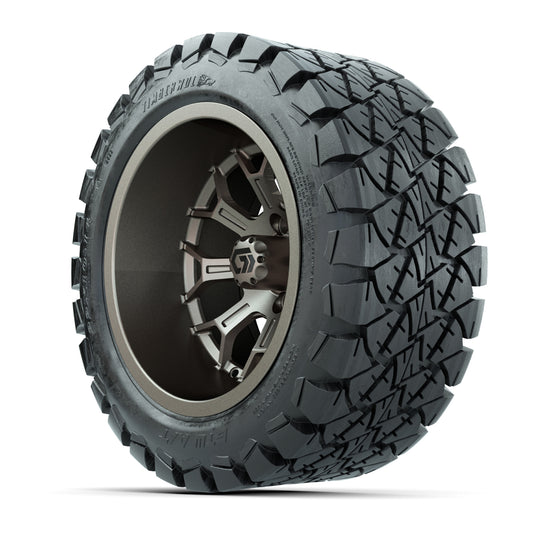 GTW Assault Matte Bronze 14 in Wheels with 22X10-14 Timberwolf All-Terrain Tires – Full Set