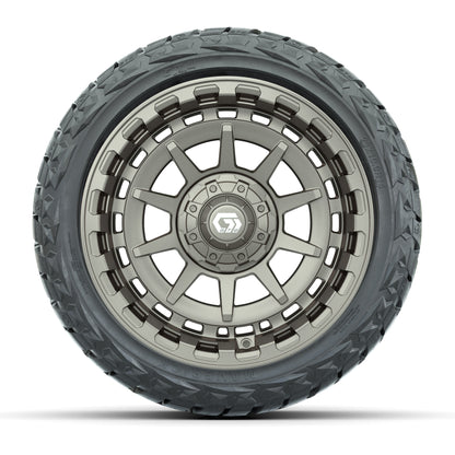 GTW Barricade Satin Bronze 14 in Wheels with 23x10.00-R14 Ma - front view