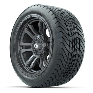 GTW Shogun Gunmetal 14 in Wheels with 225/30-14 Mamba Street Tires – Full Set