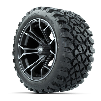 GTW Spyder Matte Grey 14 in Wheels with 23x10-14 GTW Nomad A - 3/4 view