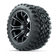 GTW Spyder Matte Grey 14 in Wheels with 23x10-14 GTW Nomad A - 3/4 view