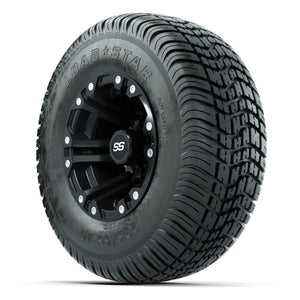 GTW Specter Matte Black 10 in Wheels with 205/65-10 Kenda Load Star Street Tires – Full Set