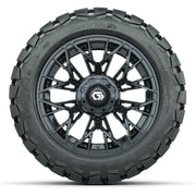 GTW Stellar Black 14 in Wheels with 22X10-14 Timberwolf All- - front view