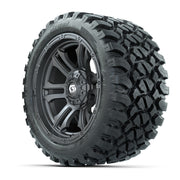 GTW® Shogun Gunmetal 14 in Wheels with 23X10-R14 Nomad Steel - 3/4 view