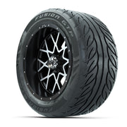 Set of (4) 14 in GTW Vortex Wheels with 255/45-R14 Fusion GT - 3/4 view
