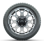 Set of (4) 14 in GTW Bravo Wheels with 225/30-14 Mamba Stree - front view