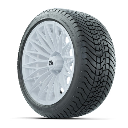 GTW Blur Gloss White 16 in Wheels with 225/40-R16 Mamba Street Tires – Full Set