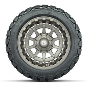GTW® Barricade Satin Bronze 14 in Wheels with 22x10-14 Timbe - front view