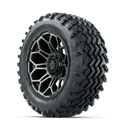 GTW Bravo Bronze/Black 14 in Wheels with 23x10.00-14 Rogue A - 3/4 view