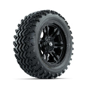 GTW® Shogun Gloss Black 14 in Wheels with 23X10.00-14 Rogue All-Terrain Tires – Full Set