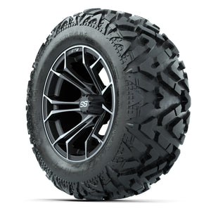 GTW Spyder Matte Gray/Machined 14 in Wheels with 25x10-14 Ba - 3/4 view