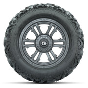 GTW Shogun Gunmetal 14 in Wheels with 25x10-14 Barrage Mud T - front view