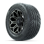 Set of (4) 14 in GTW Bravo Wheels with 255/45-R14 Fusion GTR - 3/4 view