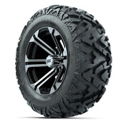 GTW Specter Black/Machined 14 in Wheels with 25x10-14 Barrag - 3/4 view