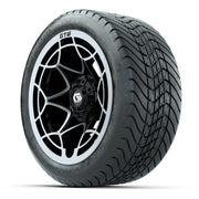 GTW Nexus Black/Silver 14 in Wheels with 225/30-14 Mamba Str - 3/4 view