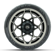 GTW® Nexus Gloss Black/Bronze 14 in Wheels with 205/40-R14 F - front view