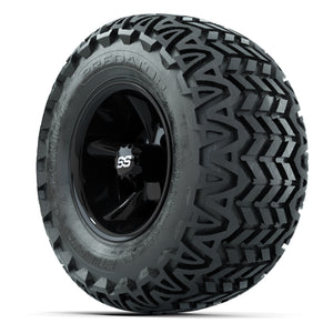 GTW Godfather Black 10 in Wheels with 20x10-10 Predator All-Terrain Tires – Full Set