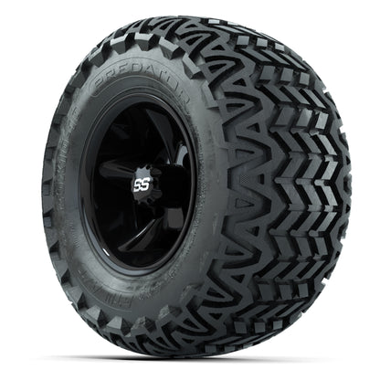 GTW Godfather Black 10 in Wheels with 20x10-10 Predator All-Terrain Tires – Full Set