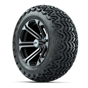 GTW Specter Black and Machined Wheels with 23in Predator A-T - 3/4 view