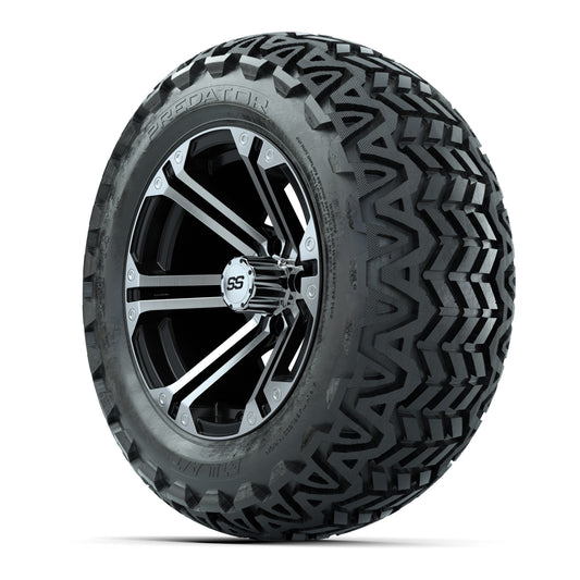 GTW Specter Black and Machined Wheels with 23in Predator A-T - 3/4 view