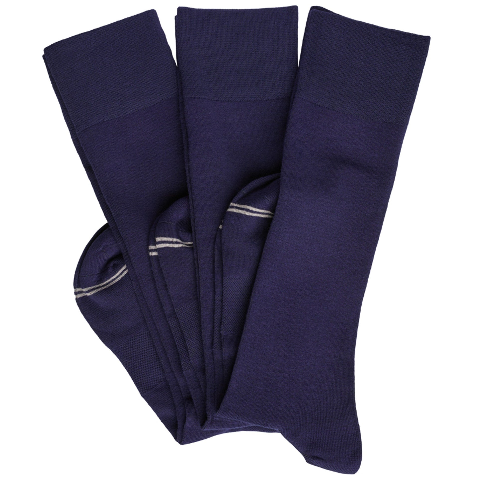 Elton 3-Pack - Navy Dress Socks
