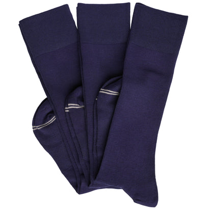 Elton 3-Pack - Navy Dress Socks