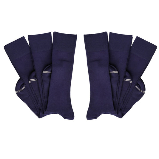 Elton 6-Pack - Navy Dress Socks