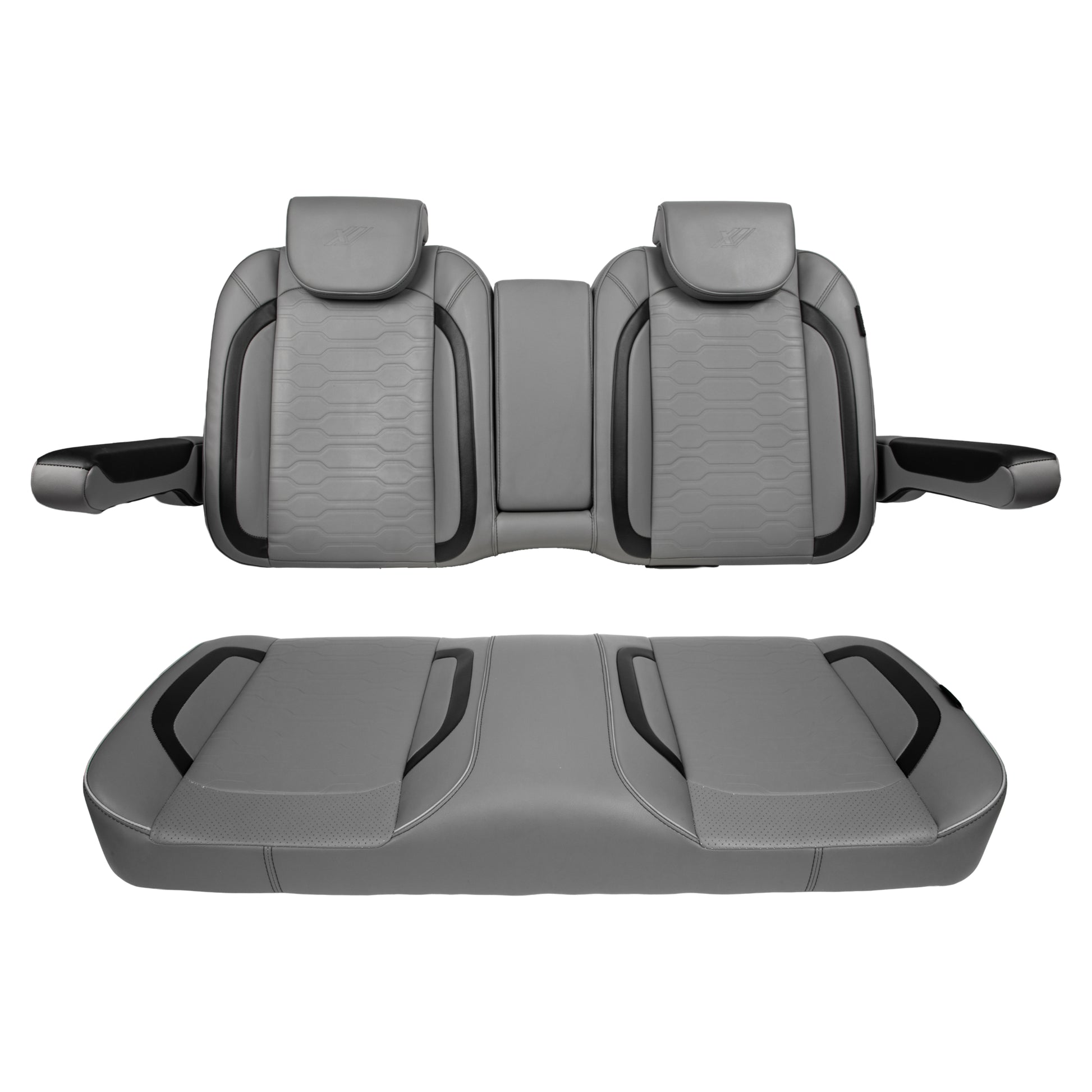 MadJax® EZGO RXV/L4/S4/Valor Smoke Commander Front Seat Cushions