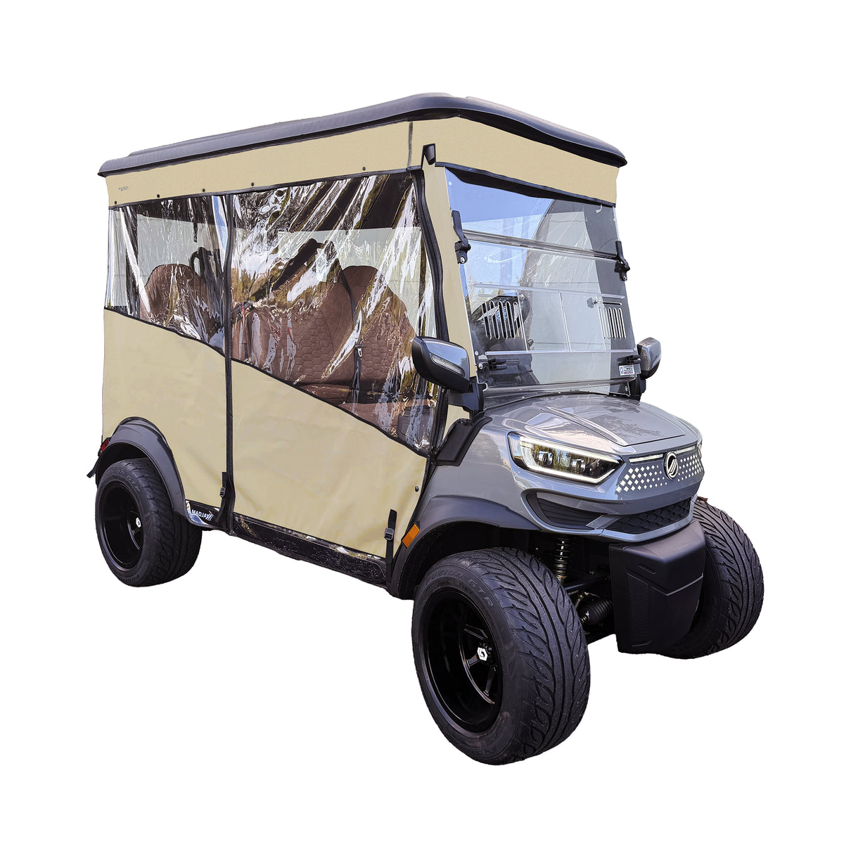 RedDot Linen Single Track Enclosure for MadJax® Ascent with 4-Forward Facing Seats