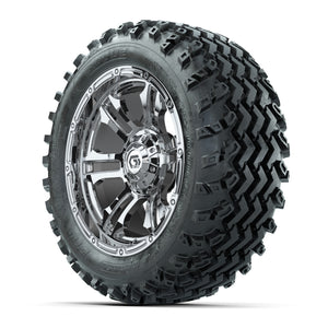 GTW® Shogun Chrome 14 in Wheels with 23X10-14 Rogue All-Terr - 3/4 view