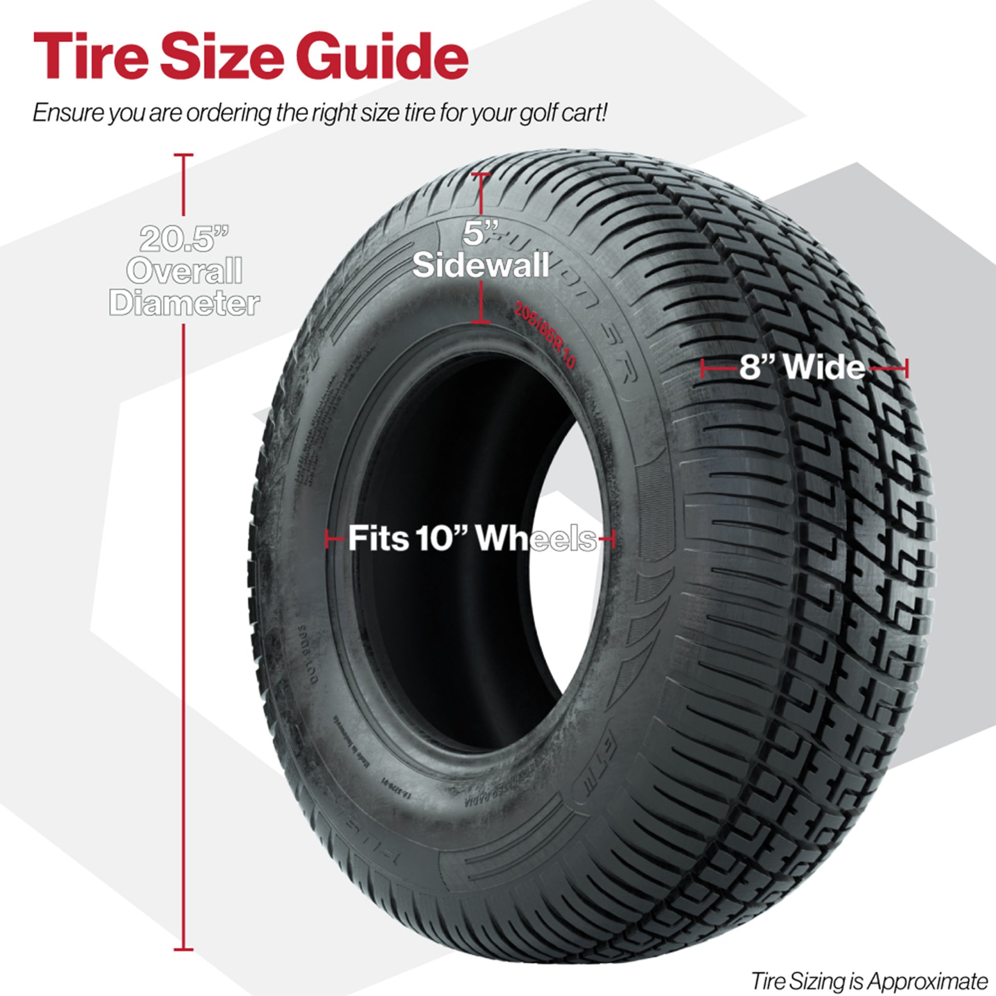 205/65-R10 GTW® Fusion S/R Steel Belted Street Tires