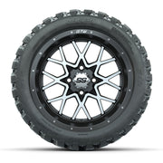 GTW® Vortex 2 Matte Gray//Machined 14 in Wheels with 23X10-R - front view