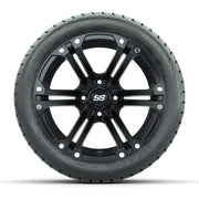 Set of (4) 14 in GTW Specter Wheels with 225/30-14 Mamba Str - front view