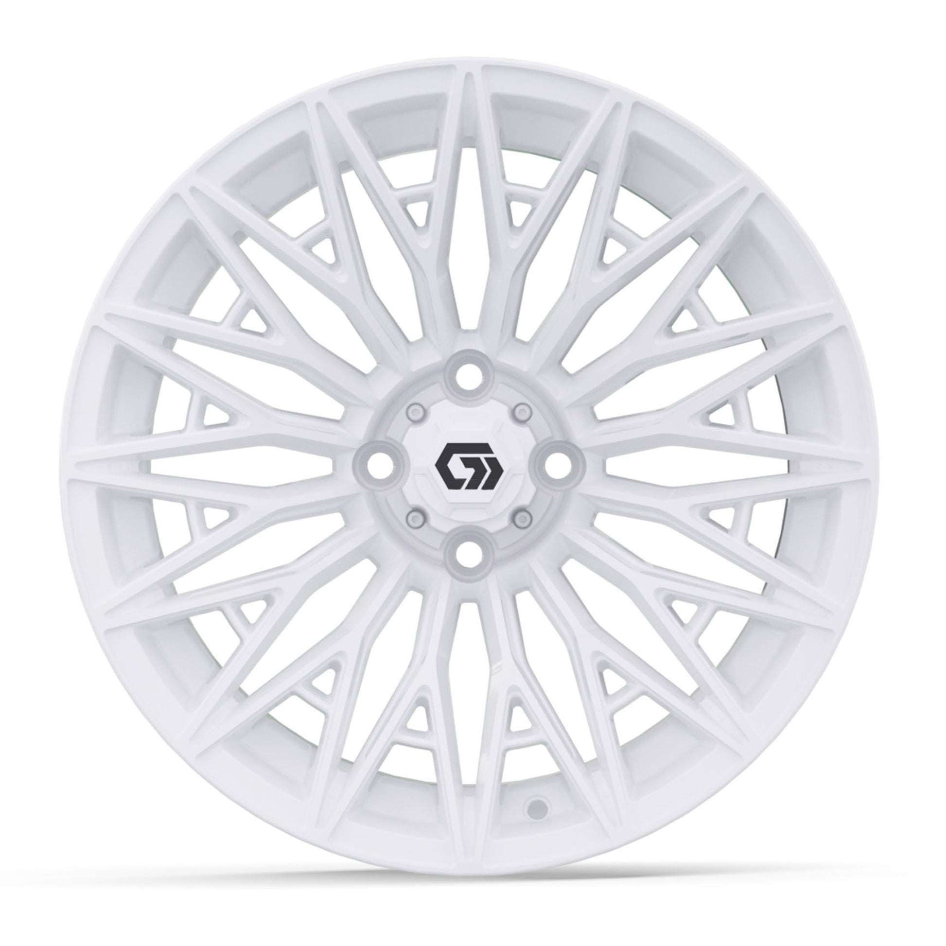 Blur 16 inch GTW golf cart wheel - Gloss White