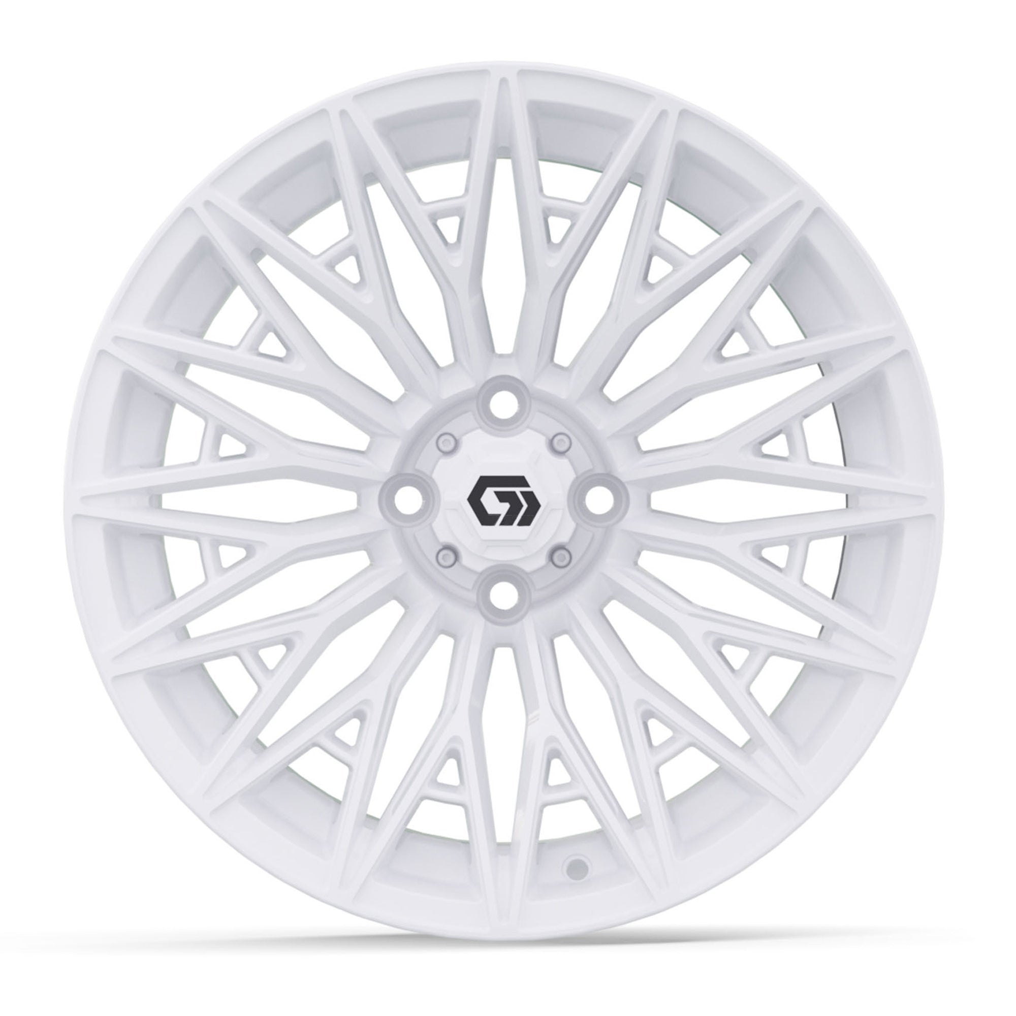 Blur 16 inch GTW golf cart wheel - Gloss White