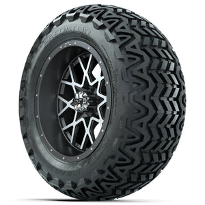 Set of (4) 14 in GTW Vortex Wheels with 23x10-14 GTW Predato - 3/4 view