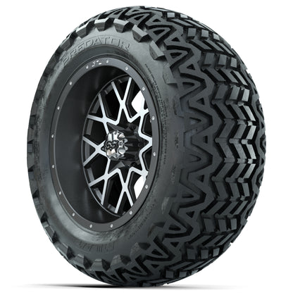 Set of (4) 14 in GTW Vortex Wheels with 23x10-14 GTW Predato - 3/4 view