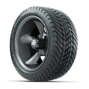 Set of (4) 12 in GTW Godfather Wheels with 215/35-12 GTW Mamba Street Tires
