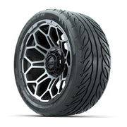 Set of (4) 14 in GTW Bravo Wheels with 205/40-R14 Fusion GTR - 3/4 view