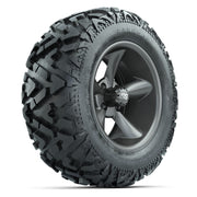 GTW Godfather Matte Gray 14 in Wheels with 25x10-14 Barrage Mud Tires – Full Set